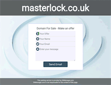 Tablet Screenshot of masterlock.co.uk