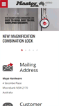 Mobile Screenshot of masterlock.com.au