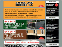 Tablet Screenshot of masterlock.com.ve